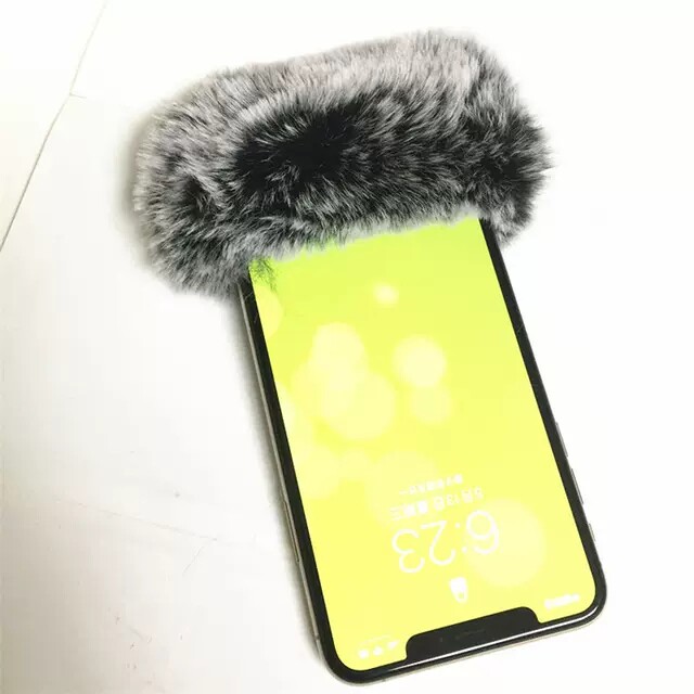 ￥ 12.00 适小米华为录音毛套苹果麦克风防风罩各种手机防噪毛套