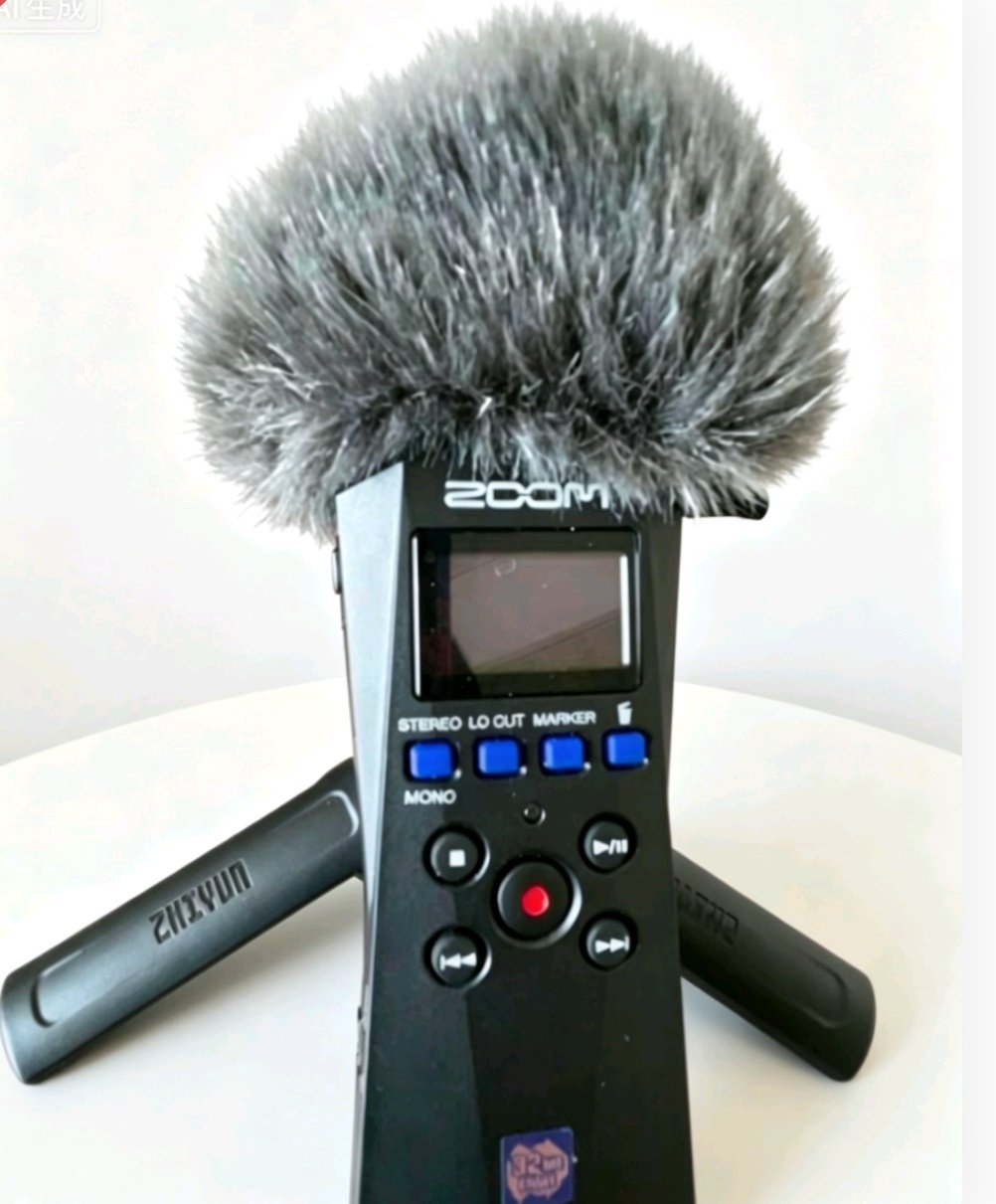 适用于ZOOM H1essential录音笔毛套防风罩毛话筒毛衣咪罩咪毛毛套