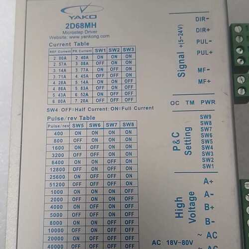 议价YAKO研控2D68MH步进电机驱动器可维修