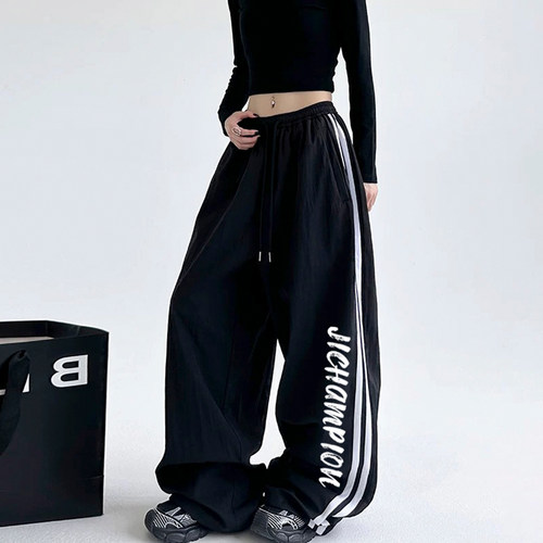 季冠军秋冬款加厚香蕉直筒束脚裤