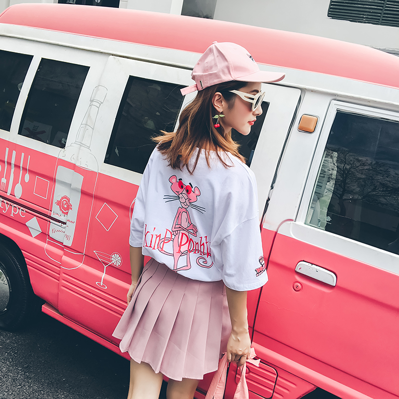 娃娃家潮流女装店铺2018新款夏季韩国潮牌体血衫宽松休闲t血女短