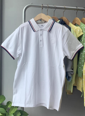 上海松江区初中小学生男女同款珠地棉校服短袖长袖T恤Polo衫上衣