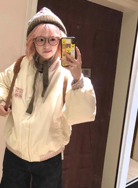 棉服女款2025新款美式复古棒球服夹克棉衣冬季棉袄超好看夹棉外套