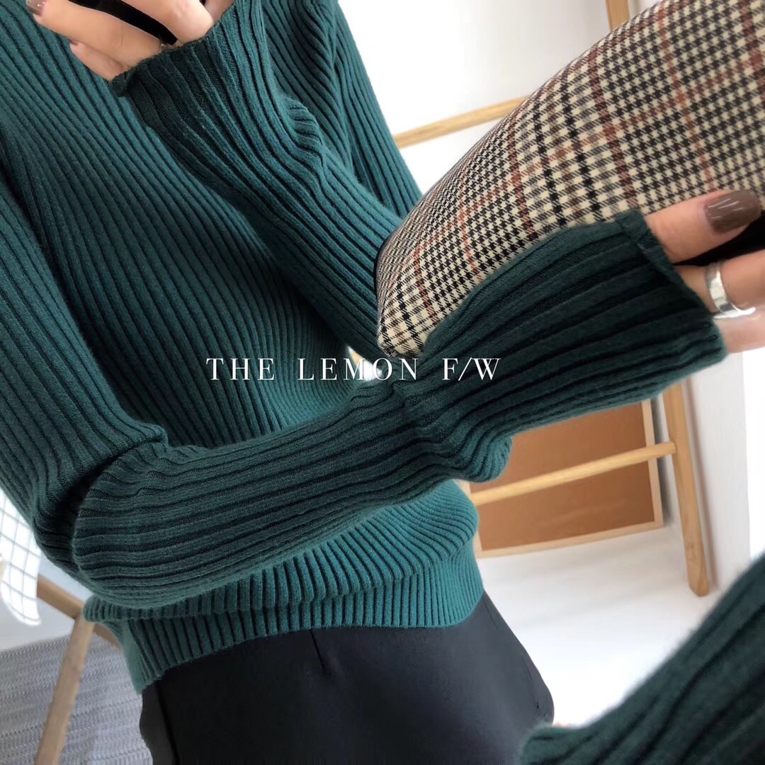 ins秋冬修身显瘦针织打底衫