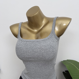 带胸垫~基础Bi备性感U领遮副乳显瘦吊带背心亲肤好穿内搭打底衫女