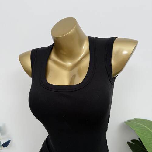 带胸垫百搭U领宽肩带遮副乳背心