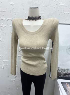 品质很NICE！版型好 性感U领露锁骨修身长袖T恤韩国INS秋冬打底衫