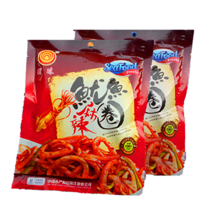 明珠麻辣魷魚圈150g 休閑海味 即食海鮮 零食品小吃 舟山特產