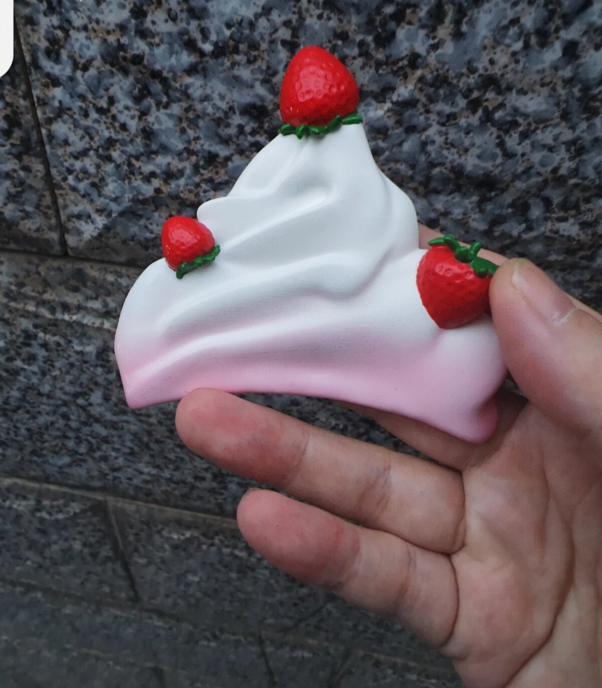 个性装饰 原创 特斯拉草莓顶雪盖装饰品装饰件 立体草莓不留胶