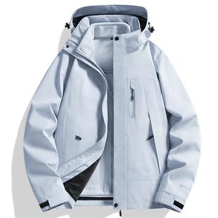 帝宇神龙冲锋衣男女三合一可拆卸两件套秋冬季 防风防水保暖外套户