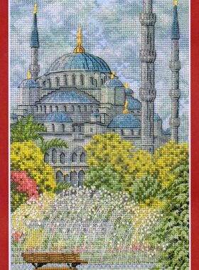 刘年锦绣 原套真线对比 非印花布 ANC PCE0801 The Blue Mosque