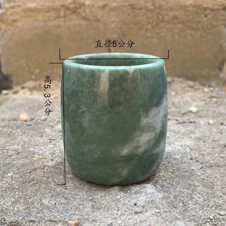 天然玉石白酒杯酒具套装家用茶具一口杯酒壶烈酒杯酒盅高脚杯玉器