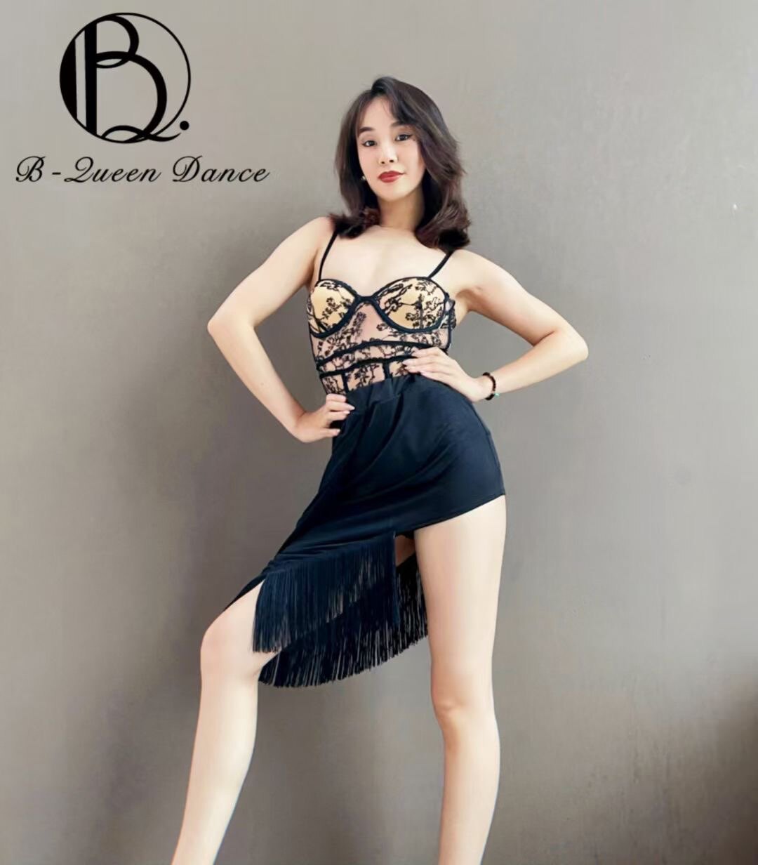 拉丁舞裙女成年性感舞蹈练功服