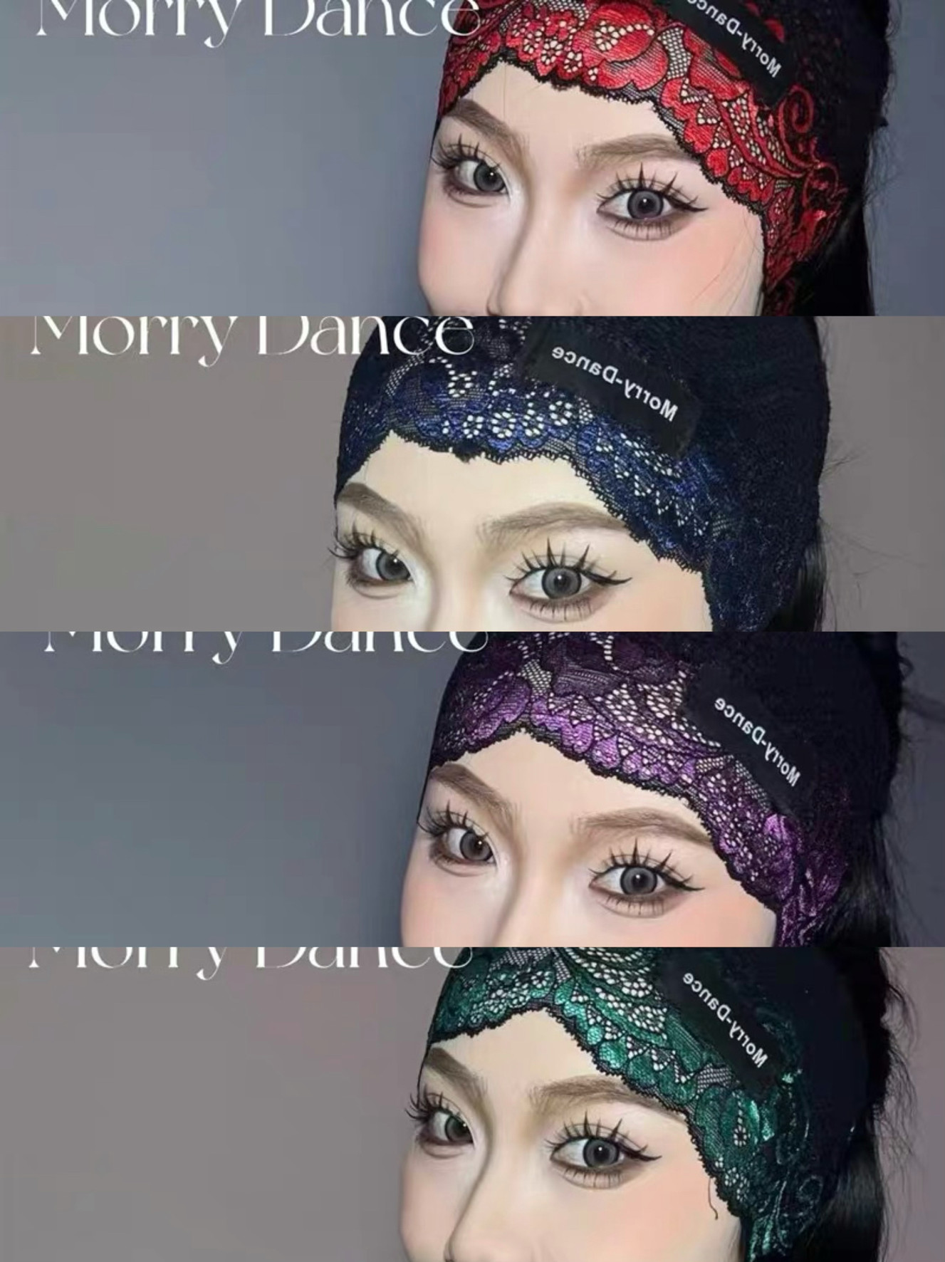 舞蹈拉丁舞国标舞教课头饰蕾丝发带发箍成人儿童通用演出表演艺考