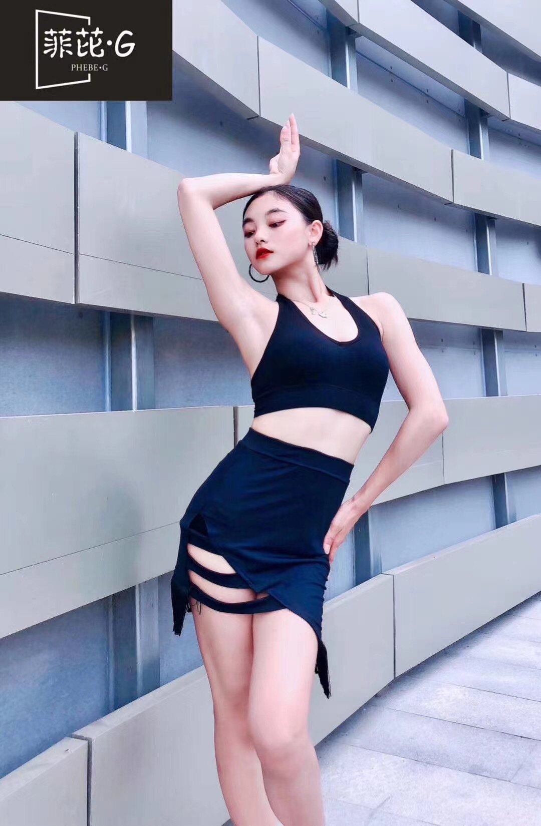 成人女拉丁套装夏季拉丁舞裙新款练功服分体训练舞蹈服流苏半身裙