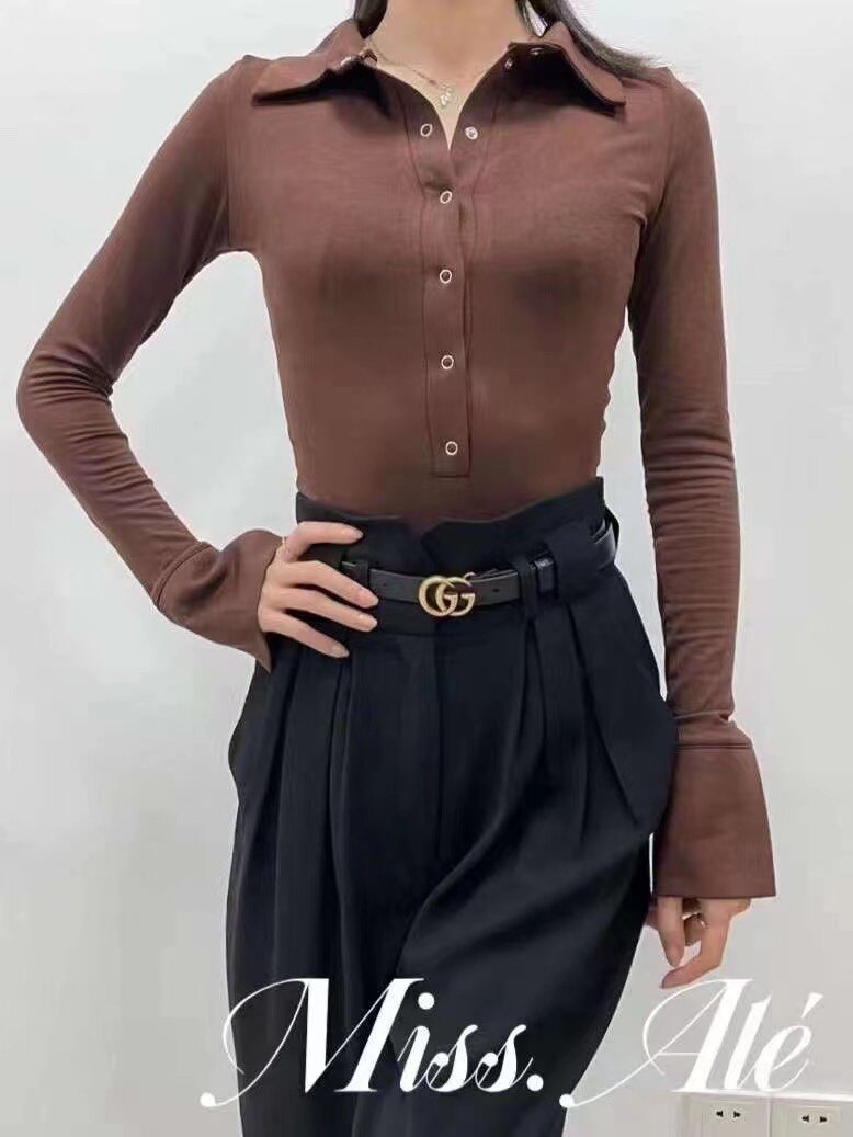 拉丁舞服练功服女士摩登服衣服舞蹈上衣长袖V领暗扣国标舞衣秋冬