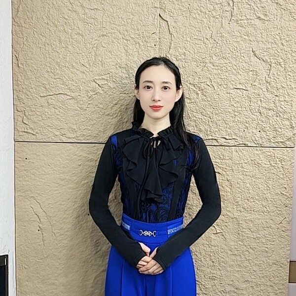 舞服基础款长袖拉丁舞练功服修身显瘦教师款摩登上衣秋冬成人