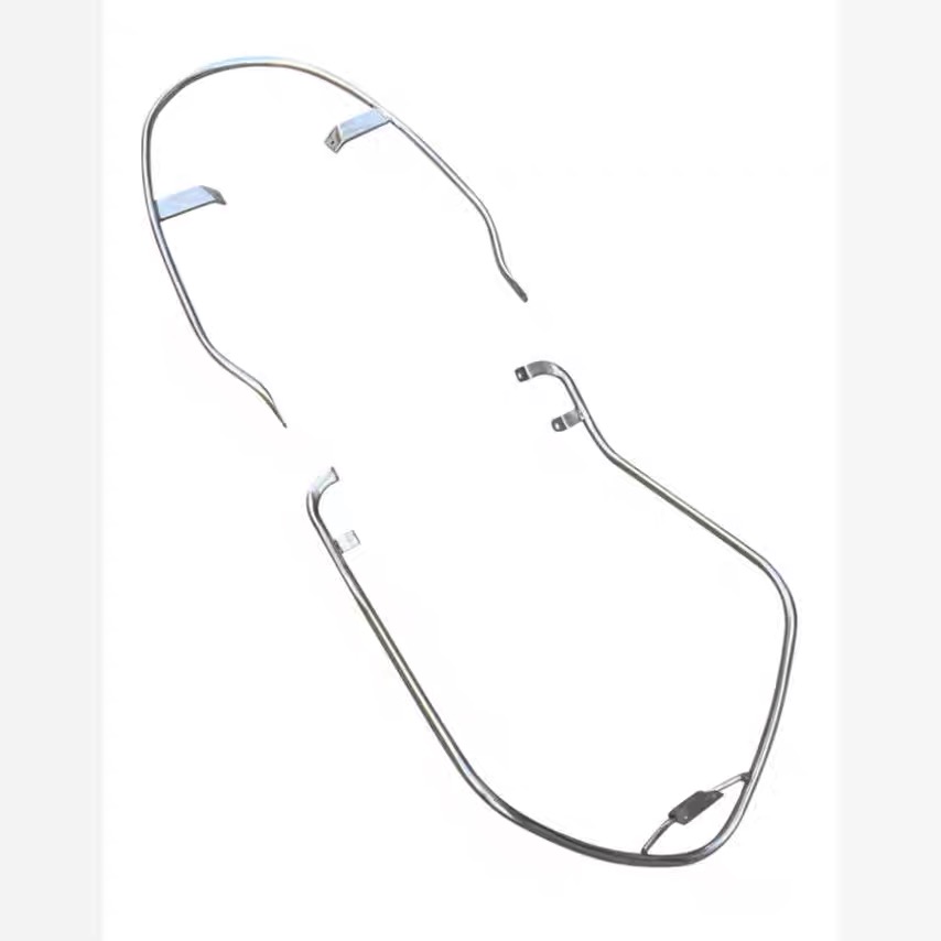 适用轻骑铃木UU125T优有前保险杠后保险杠前后不锈钢护杠防摔杠