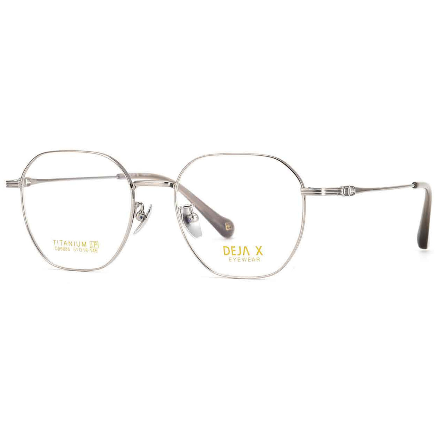 近视纯钛超轻眼镜架适合中大脸51尺寸全框男女时尚流行镜框6886