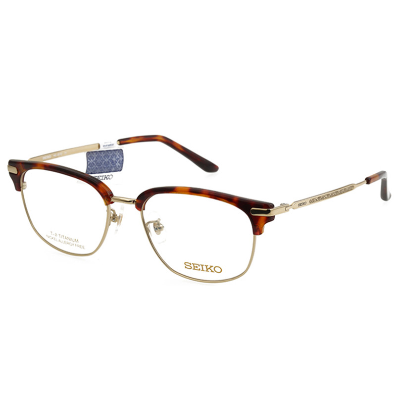 精工钛材复古文艺网红休闲潮流时尚超轻近视眼镜框架男女款HC3010