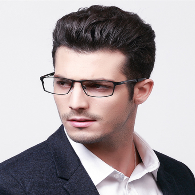 精工纯钛眼镜架男大脸钛材超轻近视全框商务休闲可配有度数HC1009