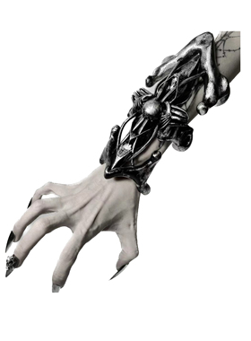 OPEN SYSTEM 未来感高级哥特朋克暗臂环3D 打印树脂赛博手镯