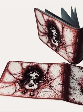 GORE CHRYSALIS原创设计哥特暗黑系亚文化娃头卡包八卡位卡包