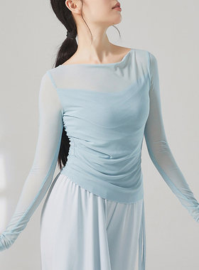 共妍舞蹈服长袖网纱练功服