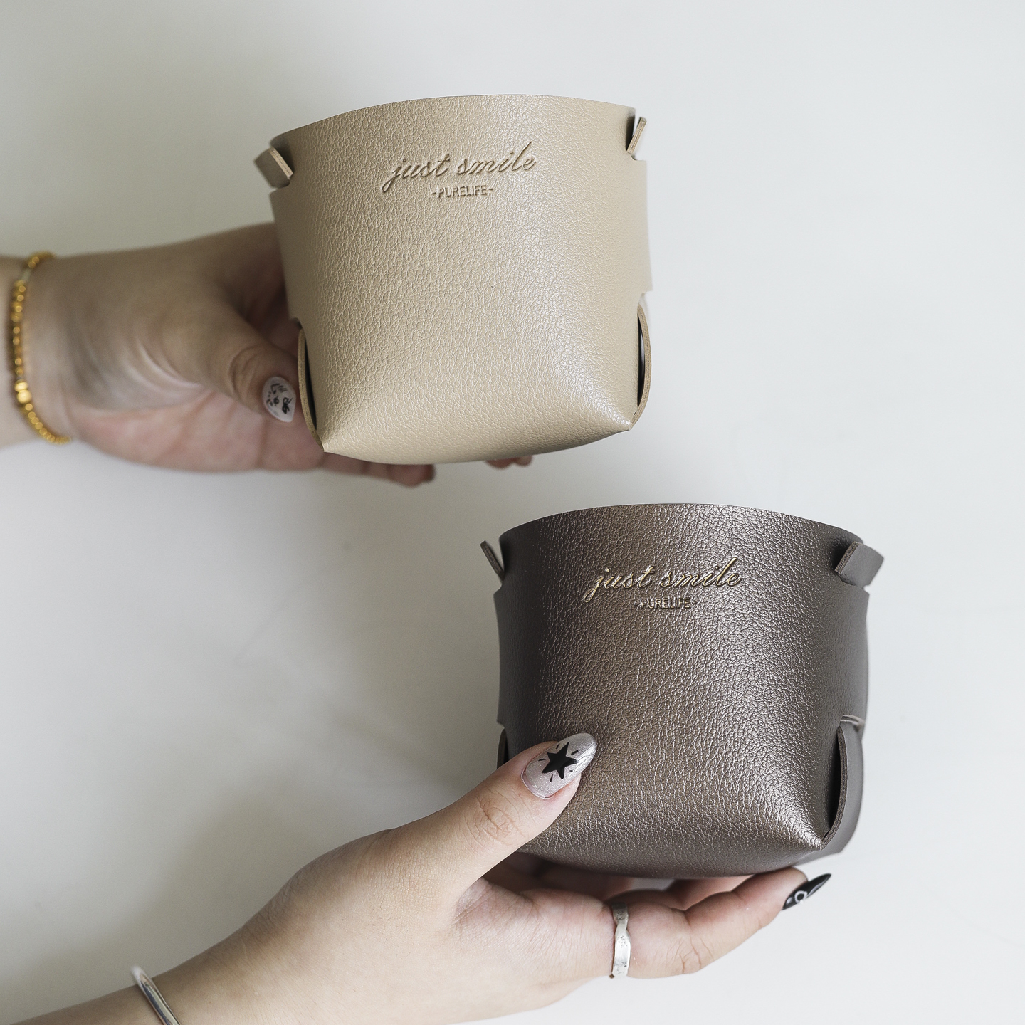 环保皮折叠收纳笔筒遥控化妆刷筒