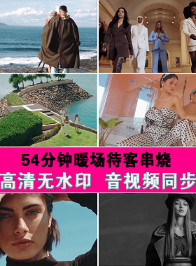 欧美性感酒吧暖场待客串烧音乐餐厅清吧酒馆LED大屏幕背景VJ素材
