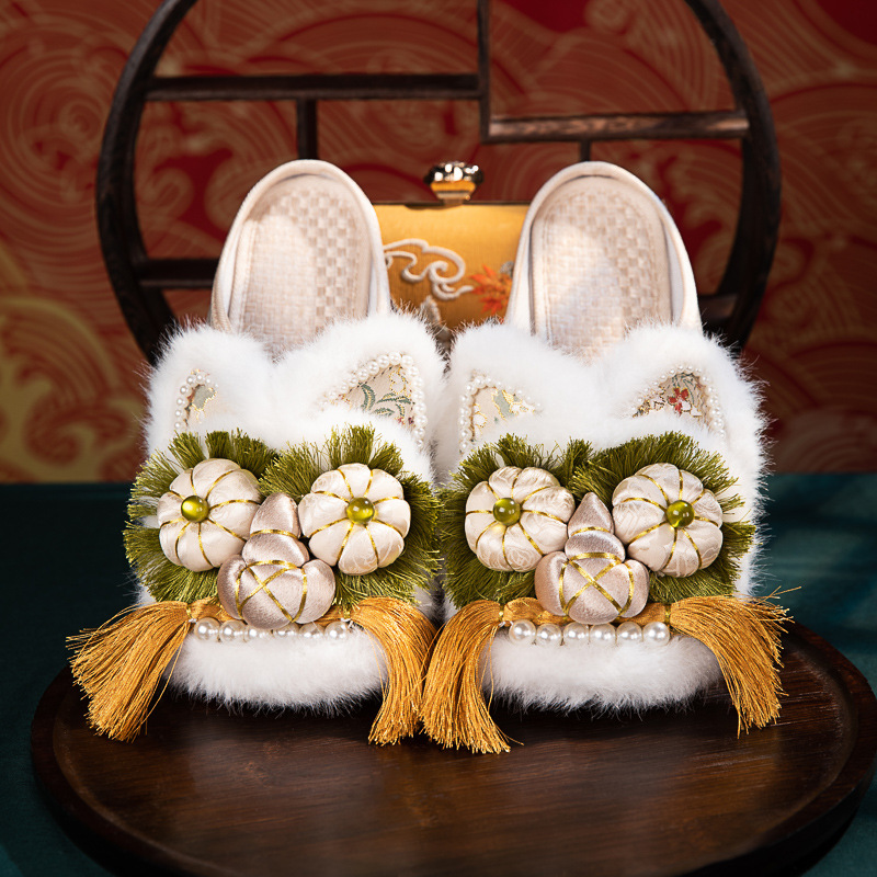 纯手工舒适老北京布鞋虎头