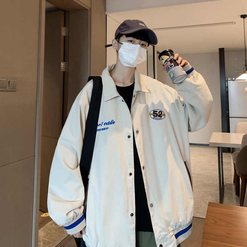 棒球服外套男秋潮牌宽松夹克ins港风潮流休闲上衣xz404-2-J08,男装夹克,星座409(原A307）