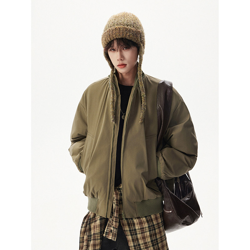 高品质立领飞行夹克廓形高街棒球服加棉加厚外套409-MY03-特P50,男装夹克,星座409(原A307）