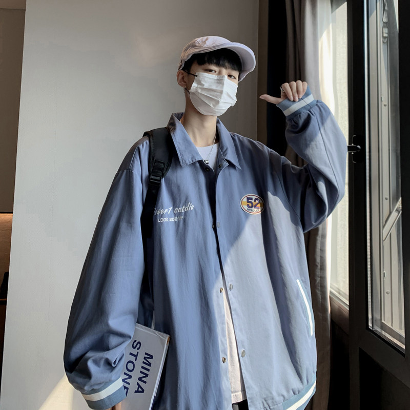 棒球服外套男秋潮牌宽松夹克ins港风潮流休闲上衣xz404-2-J08,男装夹克,星座409(原A307）