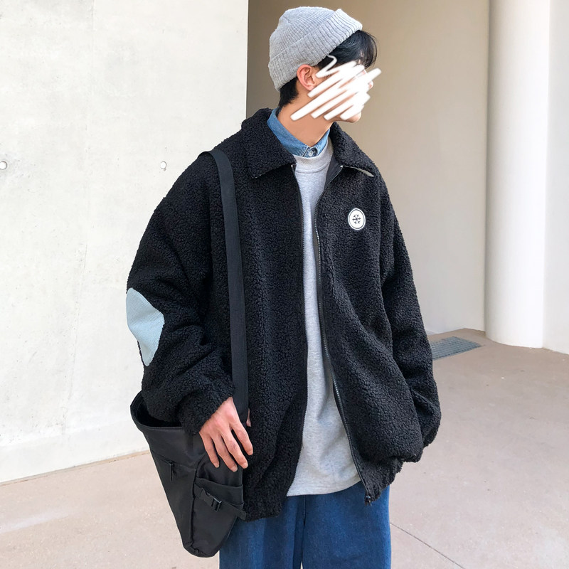 秋冬季情侣装羊羔绒夹克棉衣男港风宽松ins外套404-2-MY28,男装棉衣,星座409(原A307）