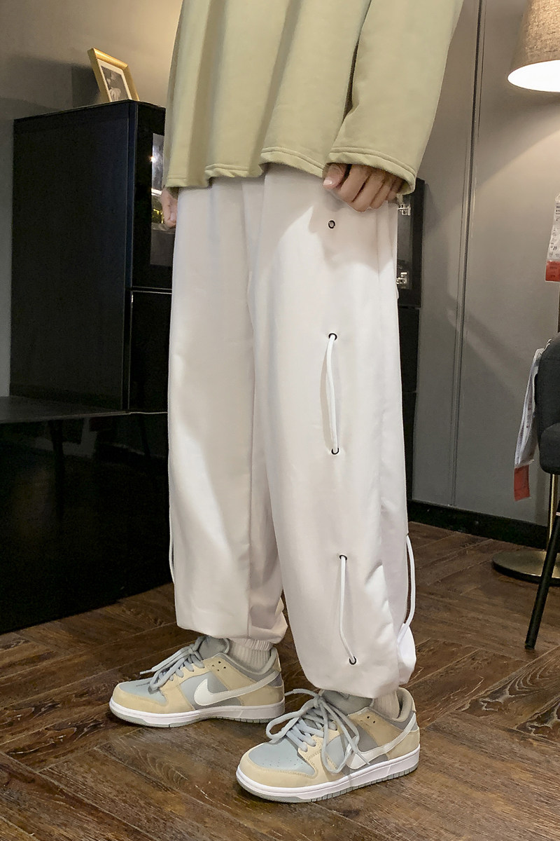 秋季男士宽松抽绳束脚运动裤潮流工装百搭哈伦裤XZ404-2-Q003,男装休闲裤,星座409(原A307）