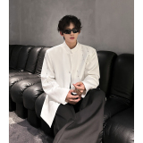 高级感立领风西装外套男秋季休闲新中式钉珠西服409-5621-P118，男装西服套装，星座409(原A307）