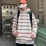 秋季长袖卫衣条纹上衣韩版宽松港风女情侣装XZ404-2-TW19-P70，男装卫衣，星座409(原A307）