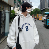 连帽原创潮牌原宿印花宽松套头男生纯色卫衣404-2-wy95，男装卫衣，星座409(原A307）