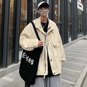 牛仔夹克男潮流宽松休闲外套春季港风ins痞帅外套xz404-2-J02图片