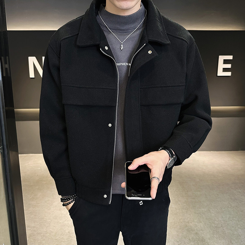 2024秋冬直播男帅气短款夹克铂金尼毛呢外套409-5509-p110,男装夹克,星座409(原A307）
