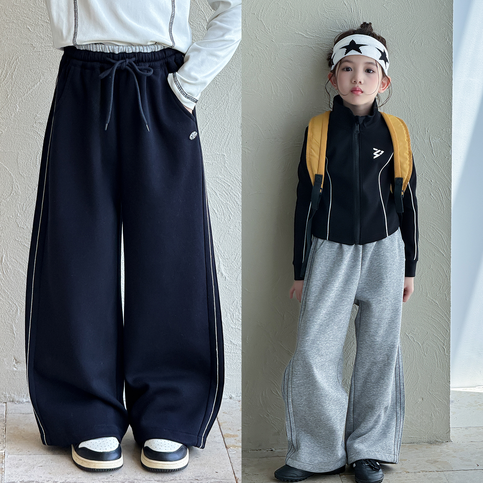 【小梨专享】女童裤子春秋款2025新款洋气童装小女孩休闲裤Q13903