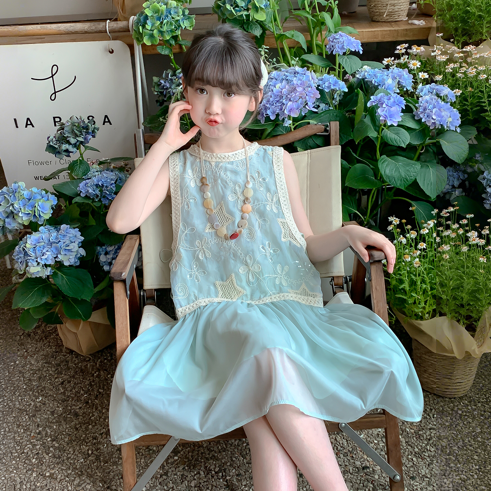 【小梨专享】女童夏连衣裙2025新款洋气公主裙儿童夏季裙子Q13580