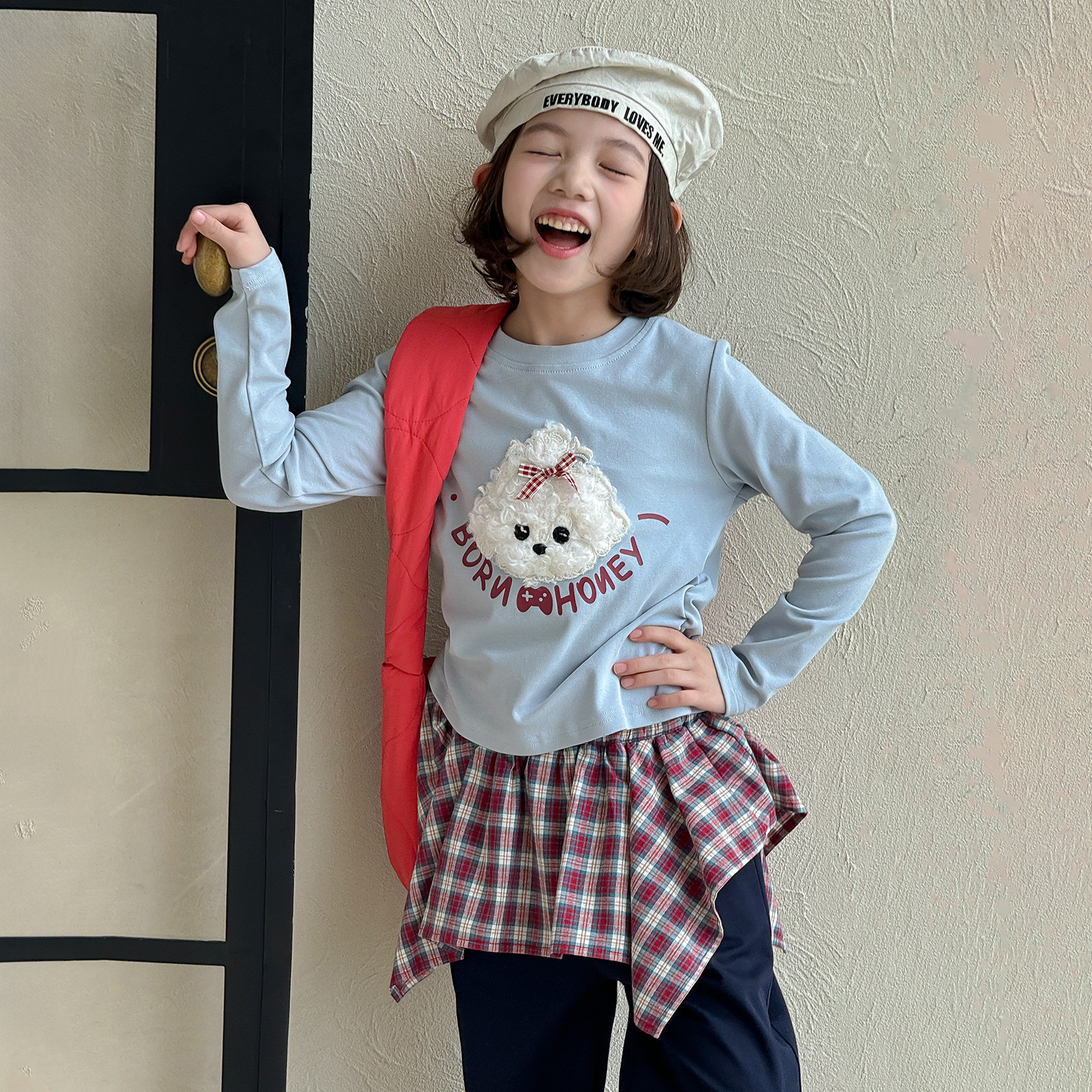 【小梨专享】女童秋款打底衫2025秋季新款女孩印花长袖T恤Q13723