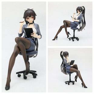 碧蓝航线 秘书高雄 舰娘坐姿 游戏周边 美少女机箱模型摆件手办