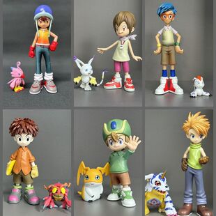 数码宝贝 素娜比丘兽阿武巴达兽嘉儿迪路兽哥玛兽 桌面公仔手办