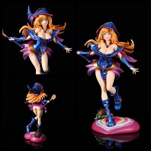 游戏王 黑魔导女孩2.0 魔术决斗场景 怪兽之决斗 GK雕像 模型手办