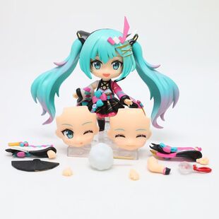 MIKU 1511#初音 2020 魔法未来夏日集会 Q版粘土可动换脸手办摆件
