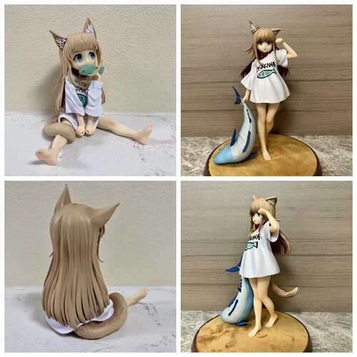 我家的猫是可爱女孩 黄豆粉 坐姿 站姿 Q版摆件盒装手办