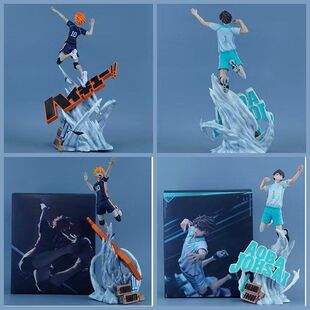 排球少年 日向翔阳 及川彻 跳跃场景 GK雕像机箱桌面手办模型摆件